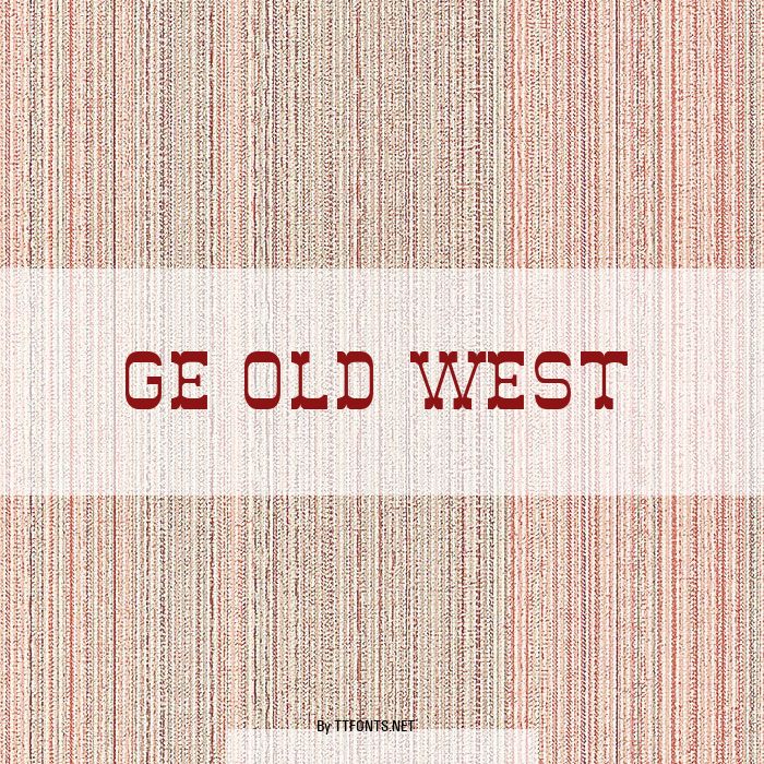 GE Old West example